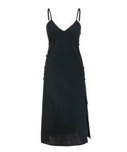 Bohemian Spaghetti Strap Midi Dress for Women Dresses & Jumpsuits FASHION & STYLE cb5feb1b7314637725a2e7: Army Green|Black|Orange 
