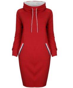 Women’s Sport Style Striped Trim Dress Dresses & Jumpsuits FASHION & STYLE cb5feb1b7314637725a2e7: Black|Blue|Gray|Navy|Pink|Red 