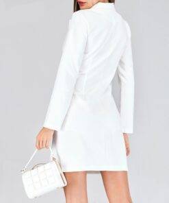 Women’s Elegant Double Breasted Dress Dresses & Jumpsuits FASHION & STYLE cb5feb1b7314637725a2e7: Black|White 