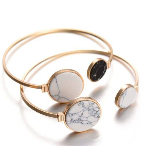 White and Black Marble Stone Bangle Bracelets & Bangles JEWELRY & ORNAMENTS Pearls & Gemstones cb5feb1b7314637725a2e7: 1|2|3|4