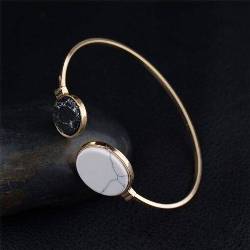 White and Black Marble Stone Bangle Bracelets & Bangles JEWELRY & ORNAMENTS Pearls & Gemstones cb5feb1b7314637725a2e7: 1|2|3|4