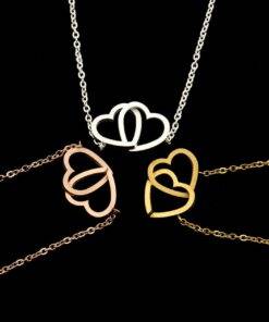 Double Heart Shaped Women’s Minimalistic Bracelet Bracelets & Bangles JEWELRY & ORNAMENTS Pearls & Gemstones 8d255f28538fbae46aeae7: Gold|Rose|Silver 