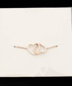 Double Heart Shaped Women’s Minimalistic Bracelet Bracelets & Bangles JEWELRY & ORNAMENTS Pearls & Gemstones 8d255f28538fbae46aeae7: Gold|Rose|Silver 