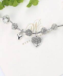 Women’s Silver Plated Heart Charm Bracelet Bracelets & Bangles JEWELRY & ORNAMENTS Pearls & Gemstones ba2a9c6c8c77e03f83ef8b: 18 cm / 7.09 inch|19 cm / 7.48 inch|20 cm / 7.87 inch 