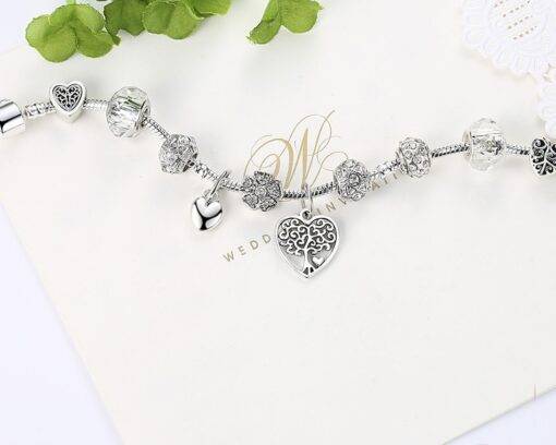 Women’s Silver Plated Heart Charm Bracelet Bracelets & Bangles JEWELRY & ORNAMENTS Pearls & Gemstones ba2a9c6c8c77e03f83ef8b: 18 cm / 7.09 inch|19 cm / 7.48 inch|20 cm / 7.87 inch