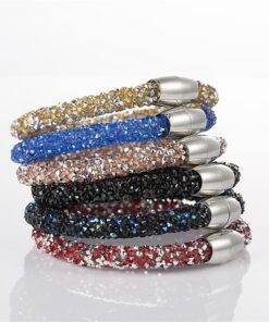 Crystal Stars Cuff Bracelet for Women with Magnetic Clasp Bracelets & Bangles JEWELRY & ORNAMENTS Pearls & Gemstones cb5feb1b7314637725a2e7: Black|Black Multi|Blue|Brown|Green|Multicolor|Pink|Red|Rose Red|White|Yellow