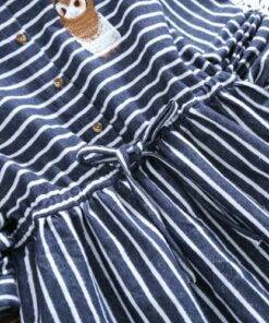 Women’s Striped Owl Printed Dress Dresses & Jumpsuits FASHION & STYLE cb5feb1b7314637725a2e7: Blue|Red 