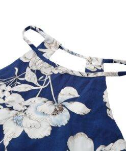 Women’s Halter Floral Printed Dress Dresses & Jumpsuits FASHION & STYLE cb5feb1b7314637725a2e7: Black|Blue 