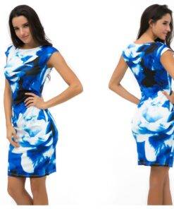 Elegant Summer Sleeveless Bodycon Cotton Women’s Dress Dresses & Jumpsuits FASHION & STYLE cb5feb1b7314637725a2e7: Black|Blue|Red 