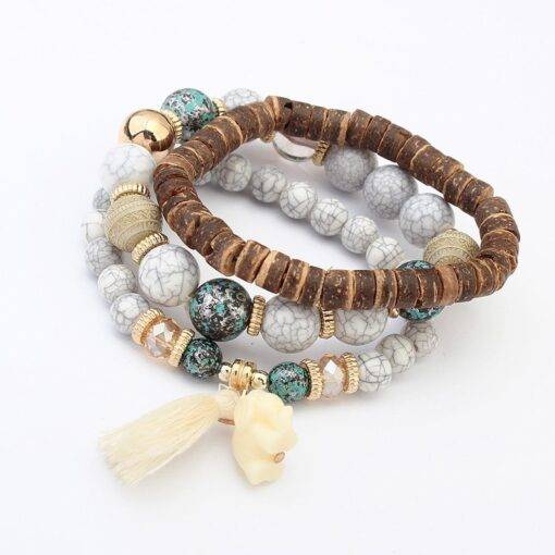 Boho Style Bracelet with Beads and Wooden Decorations Bracelets & Bangles JEWELRY & ORNAMENTS Pearls & Gemstones a4374740662193b987e63e: 1|2|3