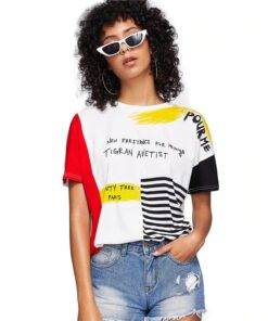 Women’s Colorful Summer T-Shirt Dresses & Jumpsuits FASHION & STYLE cb5feb1b7314637725a2e7: Multicolor