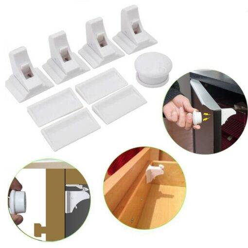 Baby’s Magnetic Safety Lock Set Baby Toys & Gadgets PHONES & GADGETS 694e8d1f2ee056f98ee488: 4 Pcs|8 Pcs