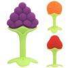 Cute Fruit Shaped Silicone Baby Teether Baby Toys & Gadgets PHONES & GADGETS cb5feb1b7314637725a2e7: Orange|Purple|Red