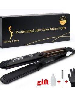 Ceramic Hair Straightening Iron with Argan Oil Infusion Hair Appliance LED Wedding Balloons PHONES & GADGETS WEDDING & GIFTS 209802fb858e2c83205027: with Box|without Box