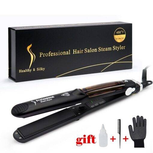 Ceramic Hair Straightening Iron with Argan Oil Infusion Hair Appliance LED Wedding Balloons PHONES & GADGETS WEDDING & GIFTS 209802fb858e2c83205027: with Box|without Box