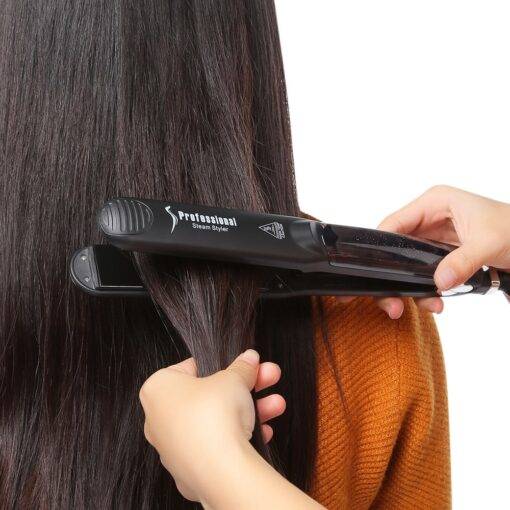Professional Ionic Hair Straightener BEAUTY & SKIN CARE Hair Appliances cb5feb1b7314637725a2e7: Black