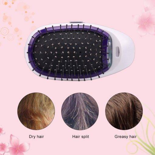 Electric Mini Massage Hairbrush BEAUTY & SKIN CARE Hair Appliances cb5feb1b7314637725a2e7: Black|Pink|Purple