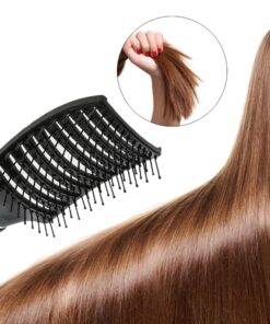 Professional Big Bent Hair Brush BEAUTY & SKIN CARE Hair Appliances cb5feb1b7314637725a2e7: Black|White 