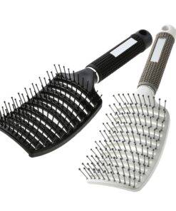 Professional Big Bent Hair Brush BEAUTY & SKIN CARE Hair Appliances cb5feb1b7314637725a2e7: Black|White