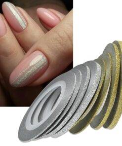 Glittery Nail Art Roll BEAUTY & SKIN CARE Nail Art Supplies 371885a1be0c429f3bba5b: 1mm Gold|1mm Silver|2mm Gold|2mm Silver|3mm Gold|3mm Silver