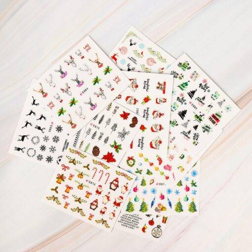 11 Pcs Christmas Designed Nail Stickers BEAUTY & SKIN CARE Nail Art Supplies cb5feb1b7314637725a2e7: 1|2