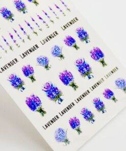 Lavender Nail Stickers BEAUTY & SKIN CARE Nail Art Supplies 5: Nail flower sticker flower Lavender stickers on nails 