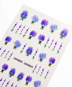 Lavender Nail Stickers BEAUTY & SKIN CARE Nail Art Supplies 5: Nail flower sticker flower Lavender stickers on nails 