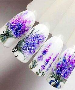 Lavender Nail Stickers BEAUTY & SKIN CARE Nail Art Supplies 5: Nail flower sticker flower Lavender stickers on nails