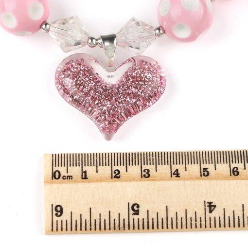 Lovely Heart Shape Plastic Pendant Necklace for Girls JEWELRY & ORNAMENTS LED Wedding Balloons Necklaces & Pendants WEDDING & GIFTS Item Type: Necklaces