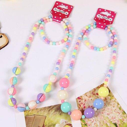 Girls’ Fashion Bright Resin Necklace and Bracelet Set JEWELRY & ORNAMENTS Necklaces & Pendants a1fa27779242b4902f7ae3: 1|2|3|4