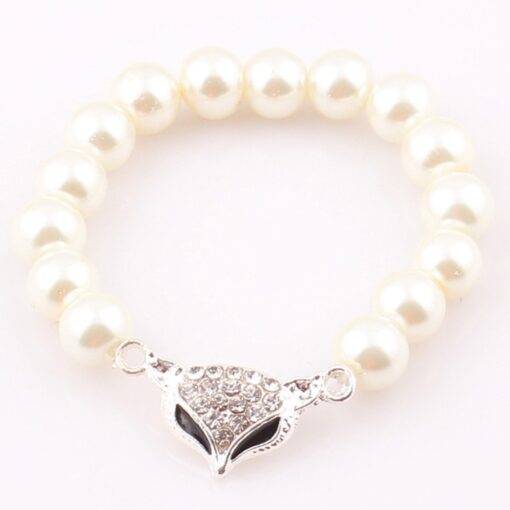 Fashion Simulated Pearl Elastic Girl’s Bracelet Bracelets & Bangles JEWELRY & ORNAMENTS 880c1273b27d27cfc82004: Hollow Butterfly