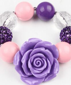 Lovely Pink Stretch Bracelet For Princess Bracelets & Bangles Children & Baby Fashion FASHION & STYLE JEWELRY & ORNAMENTS cb5feb1b7314637725a2e7: Champagne|Pink|Purple|Yellow 