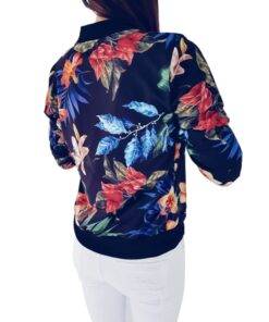 Women’s Up to 5XL Size Floral Printed Casual Jacket Coats, Suits & Blazers FASHION & STYLE cb5feb1b7314637725a2e7: Black|White 