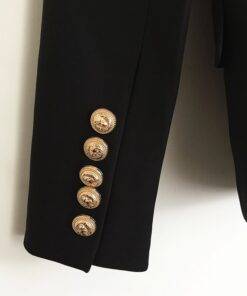 Women’s Classic Double Breasted Blazer Coats, Suits & Blazers FASHION & STYLE cb5feb1b7314637725a2e7: Black|White 