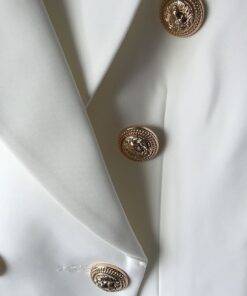 Women’s Classic Double Breasted Blazer Coats, Suits & Blazers FASHION & STYLE cb5feb1b7314637725a2e7: Black|White 