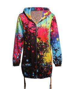 Women’s Tie-Dye Print Hooded Jacket Coats, Suits & Blazers FASHION & STYLE cb5feb1b7314637725a2e7: 1|2 