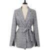 Women’s Classic Checkered Office Jacket Coats, Suits & Blazers FASHION & STYLE cb5feb1b7314637725a2e7: Grey