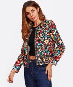 Women’s Boho Style Floral Print Casual Jacket Coats, Suits & Blazers FASHION & STYLE cb5feb1b7314637725a2e7: Multi 
