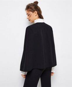 Women’s Black Cloak Blazer Coats, Suits & Blazers FASHION & STYLE cb5feb1b7314637725a2e7: Black 