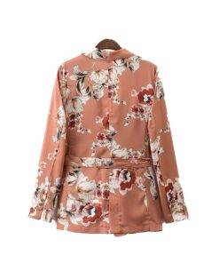 Women’s Blazer with Floral Print Coats, Suits & Blazers FASHION & STYLE cb5feb1b7314637725a2e7: One Color 