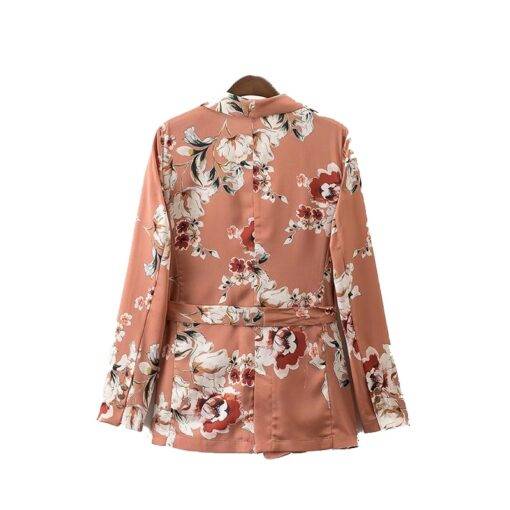 Women’s Blazer with Floral Print Coats, Suits & Blazers FASHION & STYLE cb5feb1b7314637725a2e7: One Color