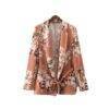Women’s Blazer with Floral Print Coats, Suits & Blazers FASHION & STYLE cb5feb1b7314637725a2e7: One Color