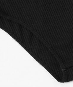 Women’s O-Ring Zipper Black Cami Bodysuit Body Suits FASHION & STYLE cb5feb1b7314637725a2e7: Black 