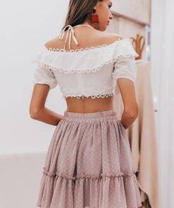 Bohemian Mini Skirt with Tassel FASHION & STYLE Shorts & Skirts cb5feb1b7314637725a2e7: Black|Brick Red|Green|Pink 
