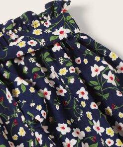 Women’s Boho Style Floral Print Skirt FASHION & STYLE Shorts & Skirts cb5feb1b7314637725a2e7: Navy 