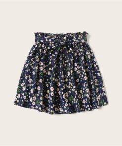 Women’s Boho Style Floral Print Skirt FASHION & STYLE Shorts & Skirts cb5feb1b7314637725a2e7: Navy