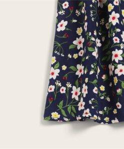 Women’s Boho Style Floral Print Skirt FASHION & STYLE Shorts & Skirts cb5feb1b7314637725a2e7: Navy 