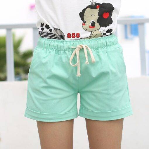 Cute Summer Casual Loose Cotton Women’s Shorts FASHION & STYLE Shorts & Skirts cb5feb1b7314637725a2e7: Black|Blue|Gray|Green|Khaki|Orange|Pink|Rose Red|Sky Blue|White|Yellow