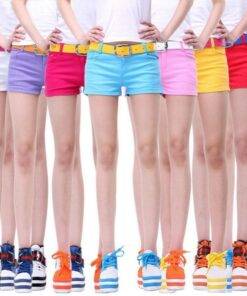 Cute Summer Casual Bright Cotton Women’s Shorts FASHION & STYLE Shorts & Skirts cb5feb1b7314637725a2e7: Black|Blue|Dark Blue|Grass Green|Khaki|Light Green|Orange|Pink|Red|Rose Red|Sky Blue|White|Yellow