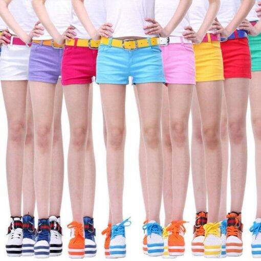 Cute Summer Casual Bright Cotton Women’s Shorts FASHION & STYLE Shorts & Skirts cb5feb1b7314637725a2e7: Black|Blue|Dark Blue|Grass Green|Khaki|Light Green|Orange|Pink|Red|Rose Red|Sky Blue|White|Yellow